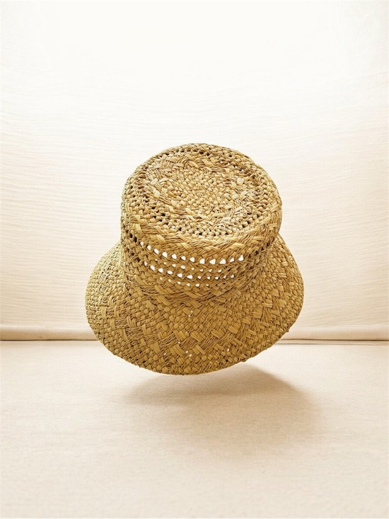 Lack of Color Woven Straw Bucket Hat - size XL
